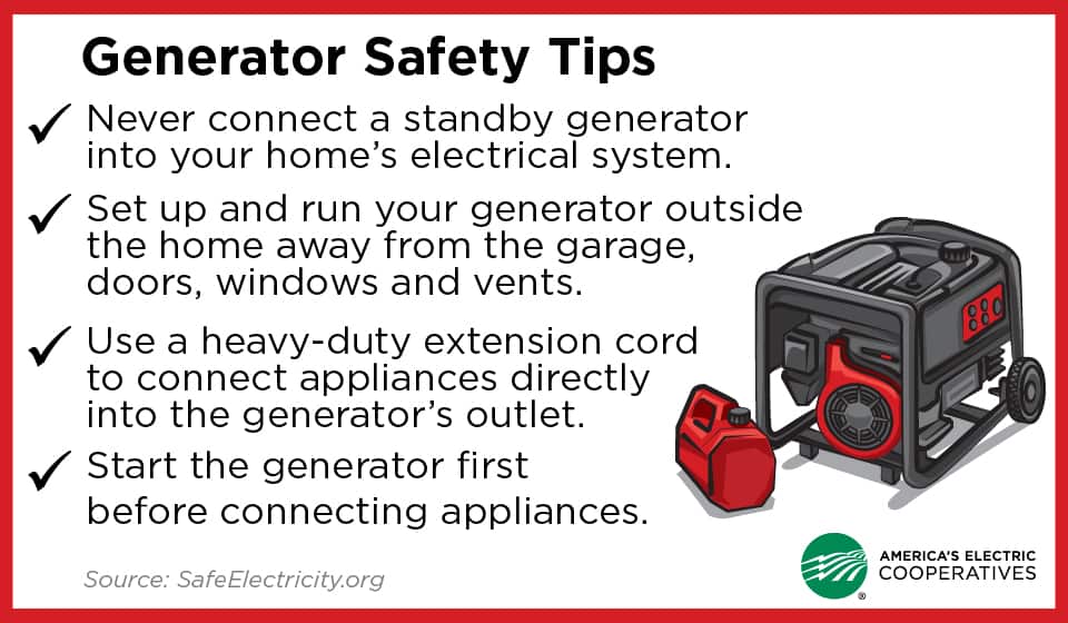 Four generator safety tips
