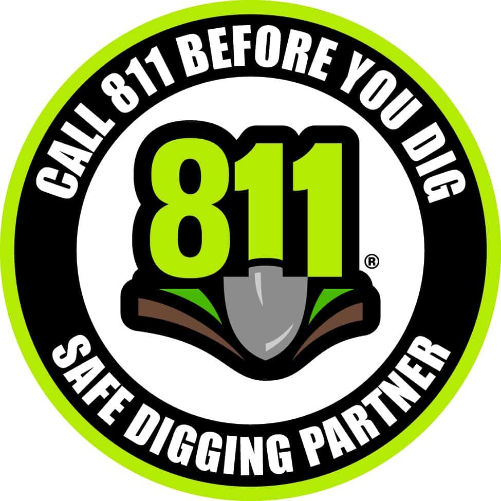Call Before You Dig logo is pictured