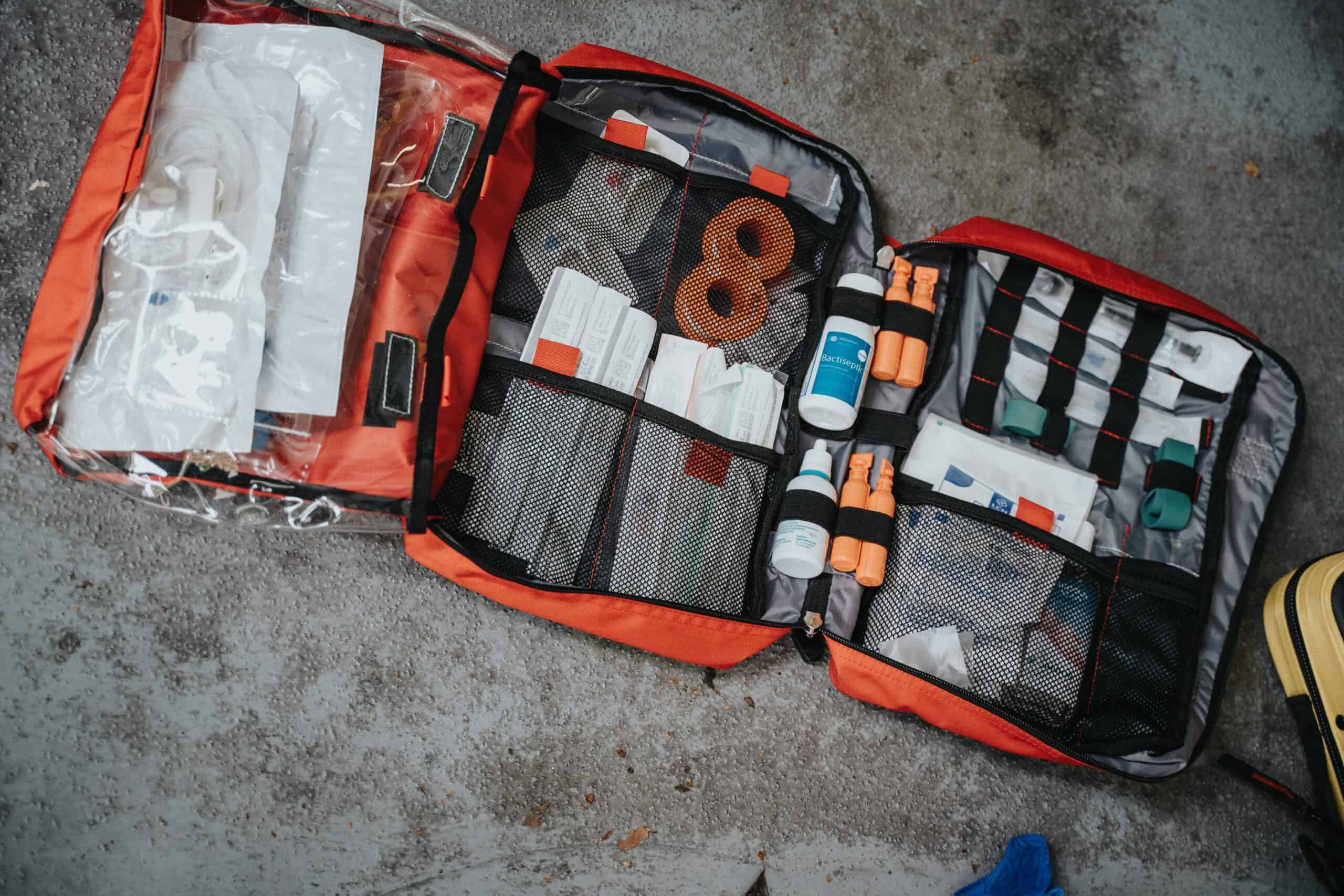 Photo of emergency kit meidcal supplies